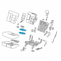 OEM 2020 GMC Terrain Armrest Assembly Diagram - 84400667