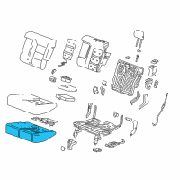 OEM 2021 Chevrolet Equinox Seat Cushion Pad Diagram - 84566975