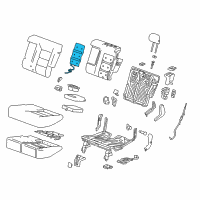 OEM 2021 GMC Terrain Seat Back Heater Diagram - 13519197