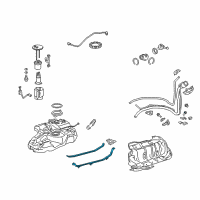 OEM 2018 Lexus RX350 Band Sub-Assembly, Fuel Diagram - 77601-0E030