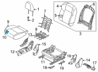 OEM 2021 Nissan Rogue Pad-FRT St CUSH Diagram - 89307-6RA0A
