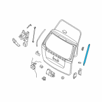 OEM Kia Sedona Lifter Assembly-Tail Gate Diagram - 817714D001