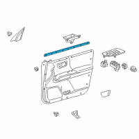 OEM 2022 Toyota Tacoma Belt Weatherstrip Diagram - 68171-04071