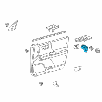 OEM 2022 Toyota Tacoma Window Switch Diagram - 84820-04090