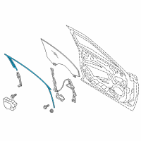 OEM 2018 Lincoln Continental Run Channel Diagram - GD9Z-5421596-A