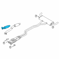 OEM Lincoln Front Pipe Diagram - F2GZ-5G203-J