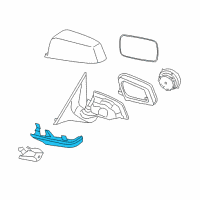 OEM BMW 640i Lower Housing Section, Right Diagram - 51-16-7-266-376