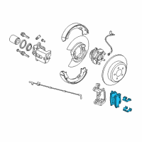 OEM 2011 Dodge Charger Pad Kit-Rear Disc Brake Diagram - 68001440AC