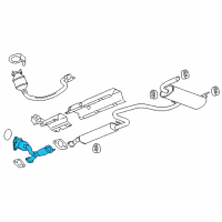 OEM 2008 Pontiac G6 Converter & Pipe Diagram - 15947644