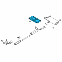 OEM Hyundai Panel-Heat Protector, Rear Diagram - 28795-D3010