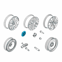 OEM 2019 Ford Police Responder Hybrid Wheel Cover Diagram - KS7Z-1130-A