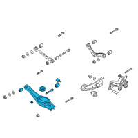 OEM 2022 Hyundai Ioniq Arm Complete-Rear Lower, LH Diagram - 55210-G2100