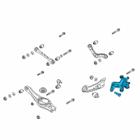 OEM 2017 Hyundai Ioniq Carrier Assembly-Rear Axle, LH Diagram - 52710-G2000