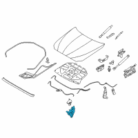 OEM BMW 528i Lock, Bonnet Active, Left Diagram - 51-23-7-184-441