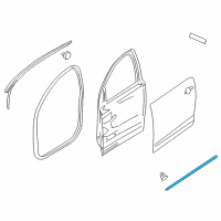 OEM 2015 Chevrolet SS Lower Weatherstrip Diagram - 92280415