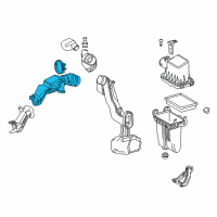 OEM Toyota Prius AWD-e Air Inlet Tube Diagram - 17752-37121