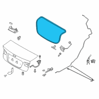 OEM 2010 Kia Forte Koup Weather Strip-Trunk Diagram - 873211M200