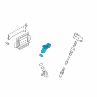 OEM 2015 Nissan Frontier Crankshaft Angle Sensor Diagram - 23731-6J90D
