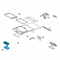 OEM 1998 Toyota 4Runner Interior Lamp Diagram - 81240-12060-B2