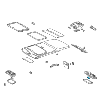 OEM 1999 Toyota 4Runner Int Lamp Bulb Diagram - 90981-14002