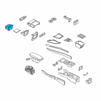 OEM BMW X6 Oddments Tray Centre Console, Rear Diagram - 51-16-6-973-519