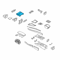 OEM BMW X6 Drink Holder Diagram - 51-16-6-954-943