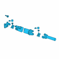 OEM 1999 Ford F-350 Super Duty Drive Shaft Diagram - F81Z-4602-ACC