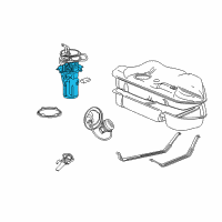 OEM Mercury Sable Fuel Pump Diagram - 6F1Z-9H307-A