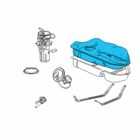 OEM Mercury Sable Fuel Tank Diagram - 6F1Z-9002-A