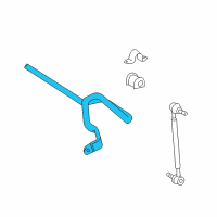 OEM 2009 Pontiac Vibe Shaft, Front Stabilizer Diagram - 19204095