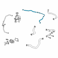 OEM 2013 Chevrolet Spark Overflow Hose Diagram - 96676630