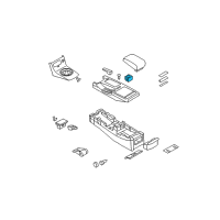 OEM 2007 Infiniti G35 Interior Center Console Cup Holder Diagram - 969A1-AC810