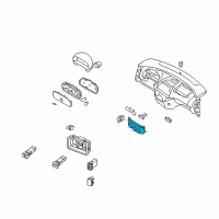 OEM 2012 Hyundai Elantra Heater Control Assembly Diagram - 97250-2L411-4X