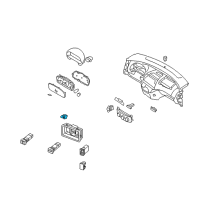 OEM 2009 Hyundai Elantra Switch Assembly-Rear DEFROSTER & PAB Diagram - 93780-2L000-4X