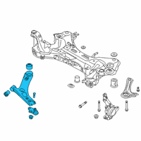 OEM Kia Sportage Arm Complete-Front Lower Diagram - 54500D9000