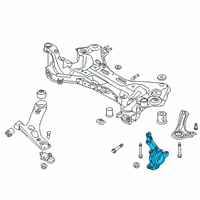 OEM 2018 Kia Sportage Front Axle Knuckle Right Diagram - 51716D9100