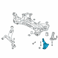 OEM 2017 Kia Sportage Front Axle Knuckle Right Diagram - 51716D9100