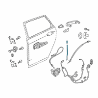 OEM 2022 Cadillac XT4 Lock Rod Diagram - 23274484