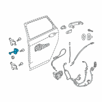 OEM 2019 Cadillac XT4 Door Check Diagram - 23274480