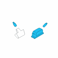 OEM 2016 Ford Transit Connect License Lamp Diagram - DT1Z-13550-A