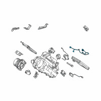 OEM 2010 Lexus LX570 Harness Sub-Assy, Wiring Air Conditioner Diagram - 88605-6A160