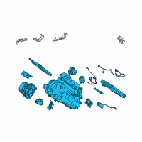 OEM 2015 Toyota Land Cruiser Evaporator Assembly Diagram - 87030-60030