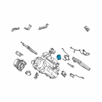OEM Lexus LX570 Damper Servo Sub Assembly (For Airmix No.2) Diagram - 87106-60210