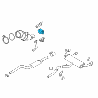 OEM 2017 BMW X5 Muffler Clamp Diagram - 18-30-8-636-423