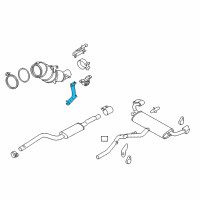 OEM BMW X5 HOLDER CATALYTIC CONVERTER N Diagram - 18-32-8-643-125