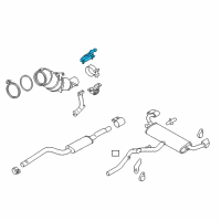 OEM 2018 BMW X5 HOLDER CATALYTIC CONVERTER N Diagram - 18-20-7-533-152