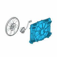 OEM Cadillac CT6 Fan Shroud Diagram - 84109931