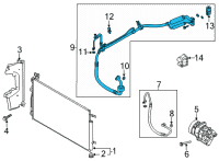 OEM 2021 Hyundai Sonata Tube Assembly-Suction & Liquid Diagram - 97775-L5000