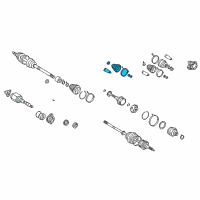 OEM Toyota Celica Inner Boot Diagram - 04438-20402