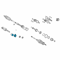 OEM 1998 Toyota RAV4 Bearing Assembly Diagram - 43045-20010